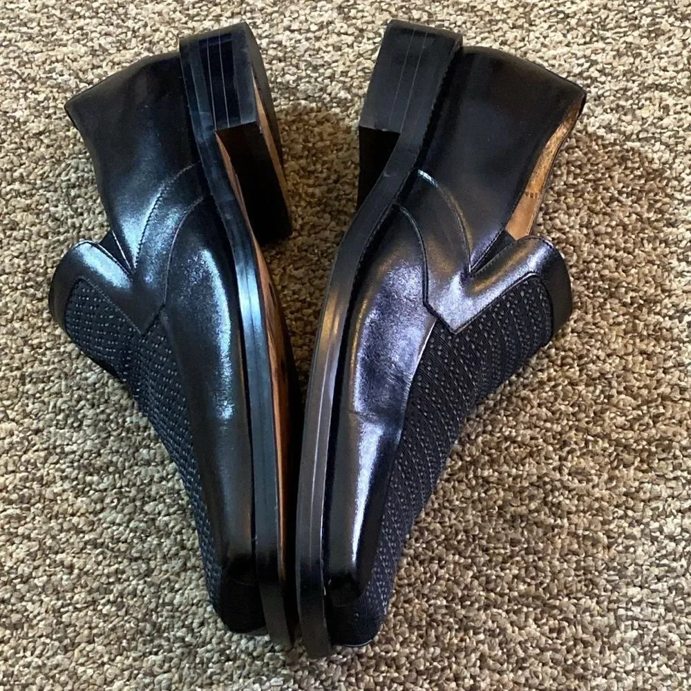 VTG, ZENGARA FASHION Dress Shoes Men's Black Leather Loafers Size 8 US
